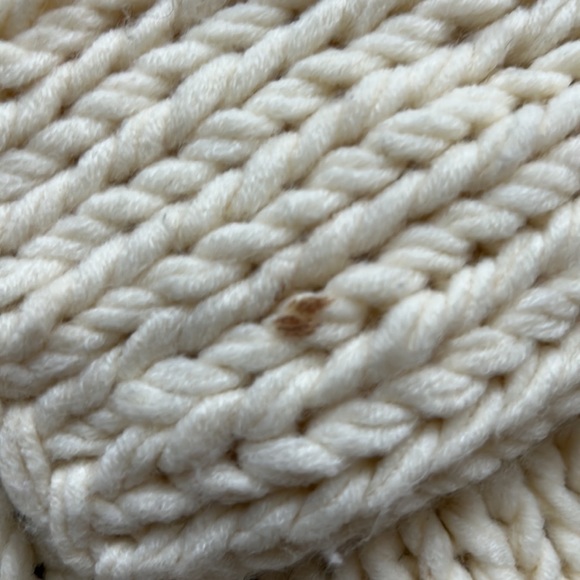 Hollister Ivory Chunky Cable knit Toggle Wool Blend Cardigan Sweater - Picture 11 of 11